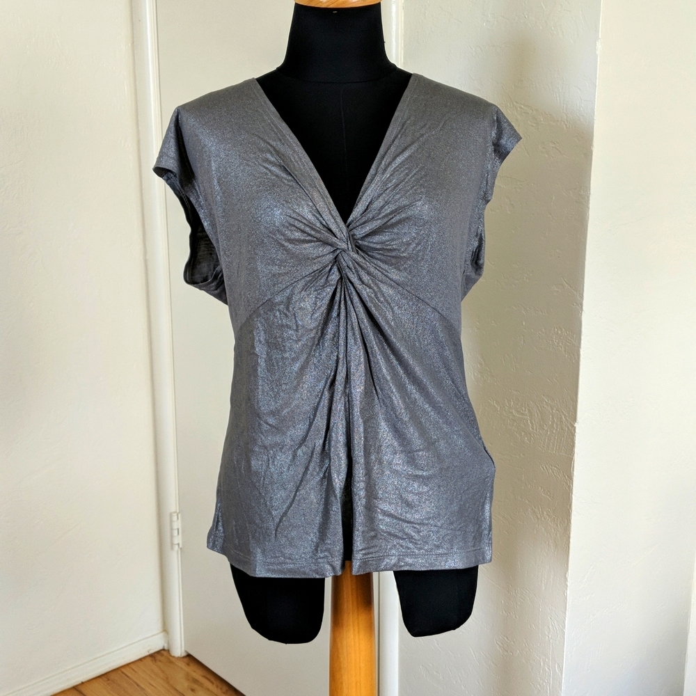 H&M metallic top NWT size M